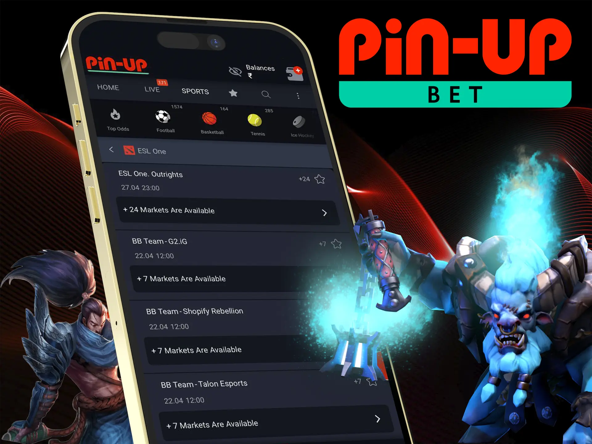 Compete in esports tournaments with Pin Up